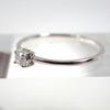 [New] Pt900 Diamond Four Point Ring No. 12 [f3-1]