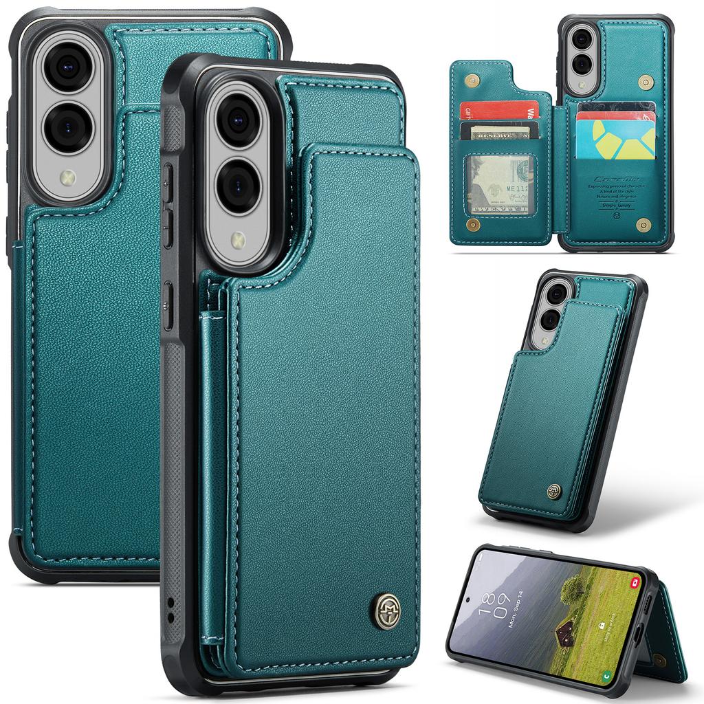 For Samsung Galaxy S25 Edge Phone Case CASEME C22 Leather Back Cover with RFID Blocking Card Slots