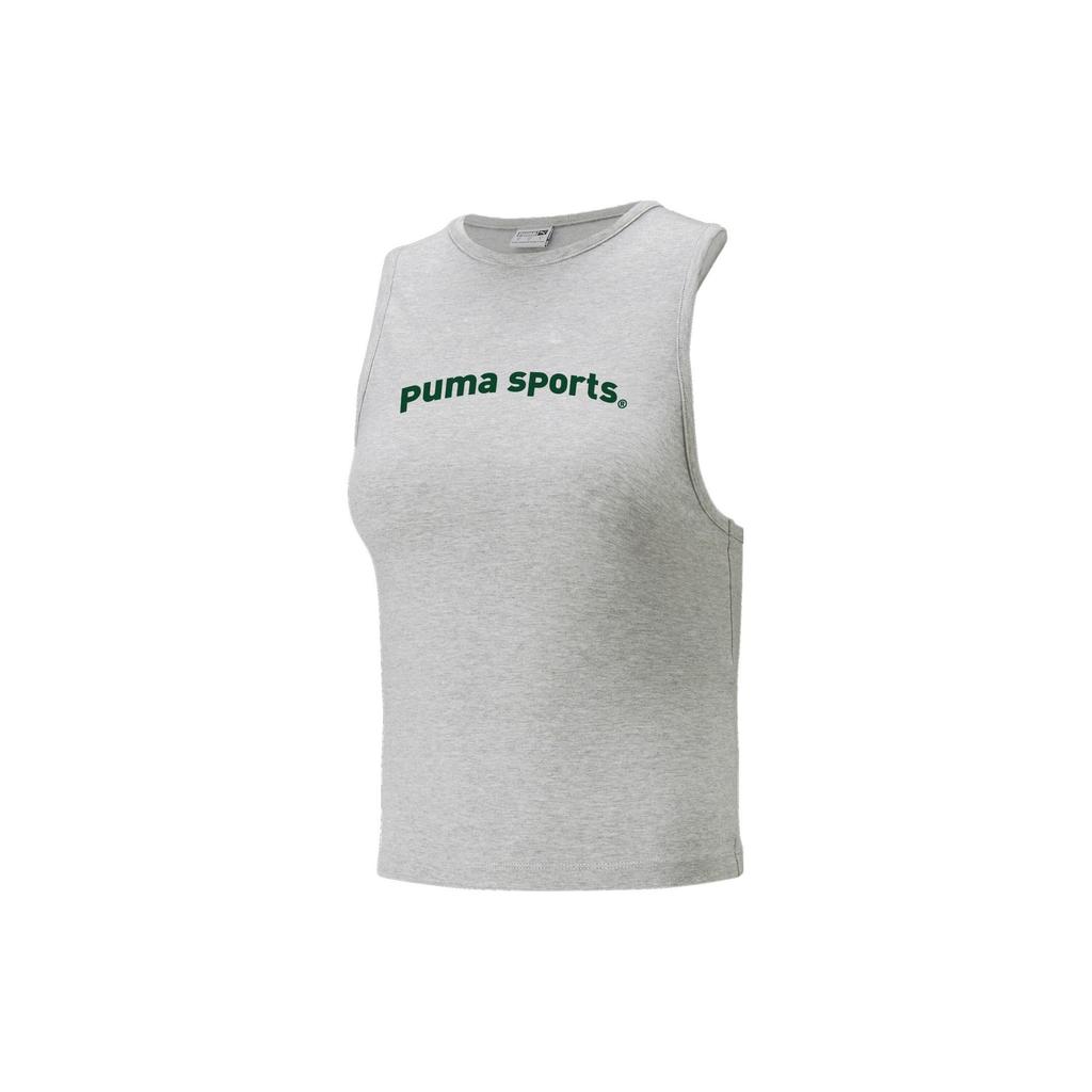 Puma Майка Team Женские топы Светло-Хезер-Серый 622575-04