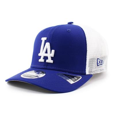New Era 9SEVENTY Стрейч Сетка Снэпбэк Лос-Анджелес Б/У Кепка, Доджерс, MLB, Синий,