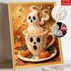 Halloween Pearl Painting Kit Handmade DIY Coffee Cup Pumpkin Autumn Home Decoration Painting