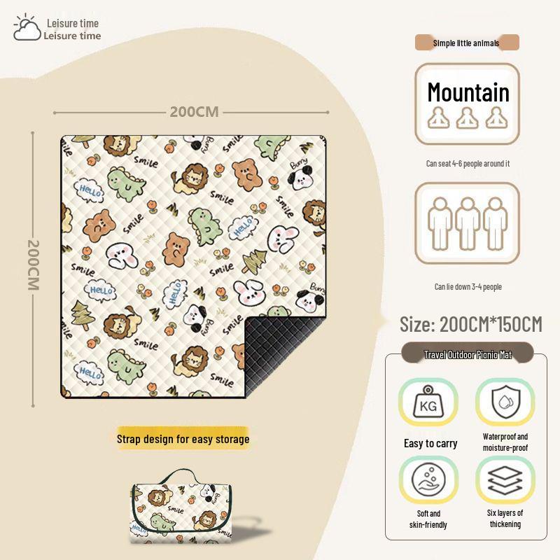 Thickened Portable Non-Slip Outdoor Baby Crawling & Picnic Mat