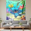 "Cartoon Characters Underwater Fun Design Patterned Patterned tapestry for bedroom and living room home decor
