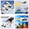 4X Ski Glove Wrist Strap Glove Holder Sport Glove Strap Elastic Wrist Leash For Snowboard Ski Mountaineering Outdoor Sports