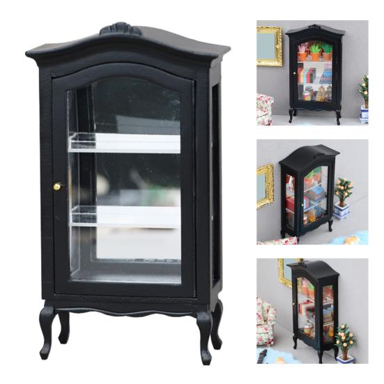 1/12 кукольный домик, миниатюрная мебель, шкаф, книжный шкаф, хранилище ювелирных изделий, модель «сделай сам», декор сцены, аксессуары для кукольного дома, игрушки для детей, подарки на день рождения