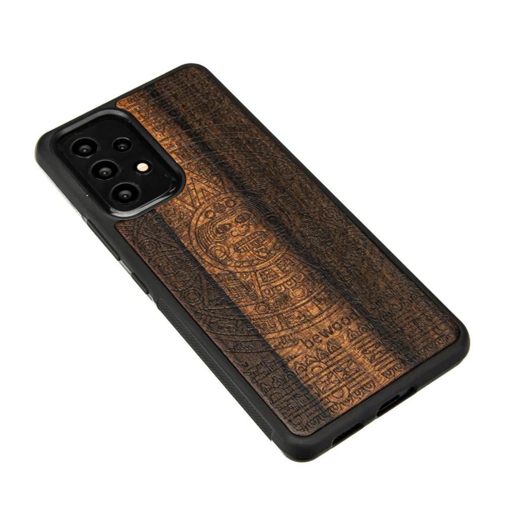 Wooden Case for Samsung Galaxy A73 5G Aztec Calendar Ziricote