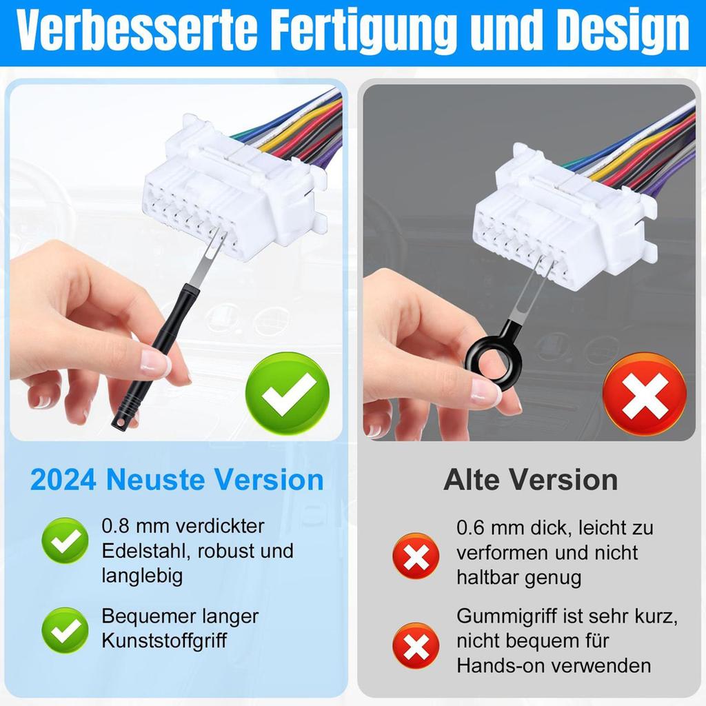 30 шт. Сверхпрочный инструмент для извлечения пинов, Автомобильные электрические инструменты, Набор для ремонта двигателя автомобиля, мотоцикла, бытовой техники, промышленного оборудования