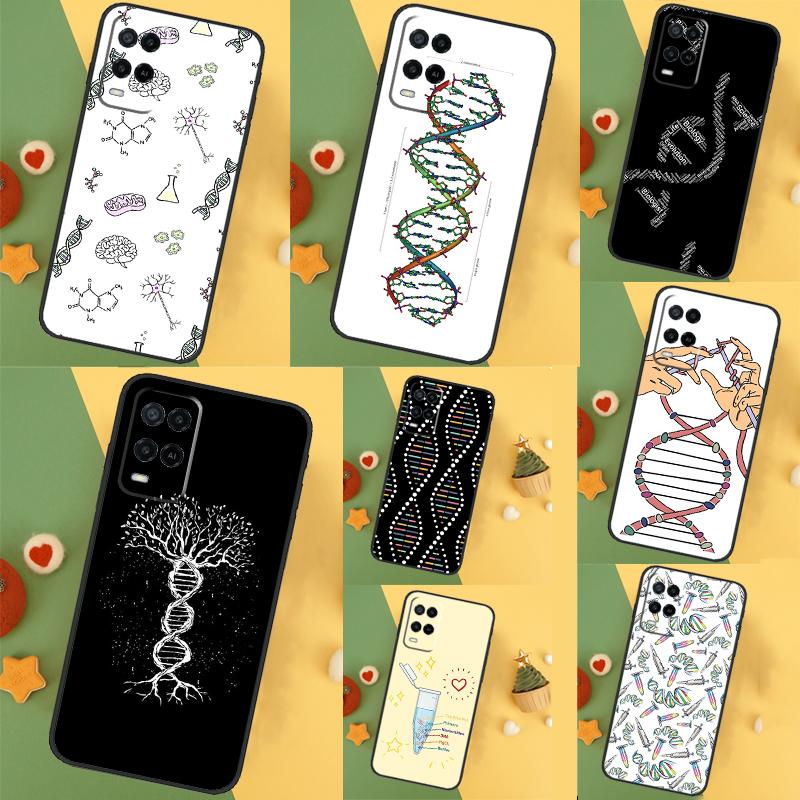 Retro DNA Science Illustration For OPPO A38 A58 A78 A98 A54 A74 A94 A16 A76 A96 A5 A9 A52 A72 A79 A53S A15 A17 A57 Case