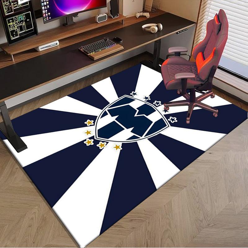 Monter-rey Football Crest Art Printed Area Rug for Office, Chair Rug, Decorative Carpet Floor Mat, Large Size Fan gifts Christmas gifts