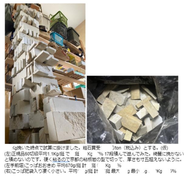 Natural Whetstone Iyo Name Toshibori Rough #20 / 1,551g