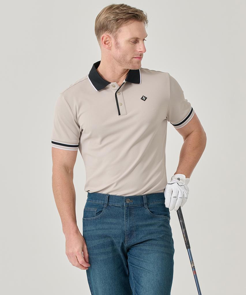 BILTMORE Men'S Golf Yoko Color Block Collar T-Shirt