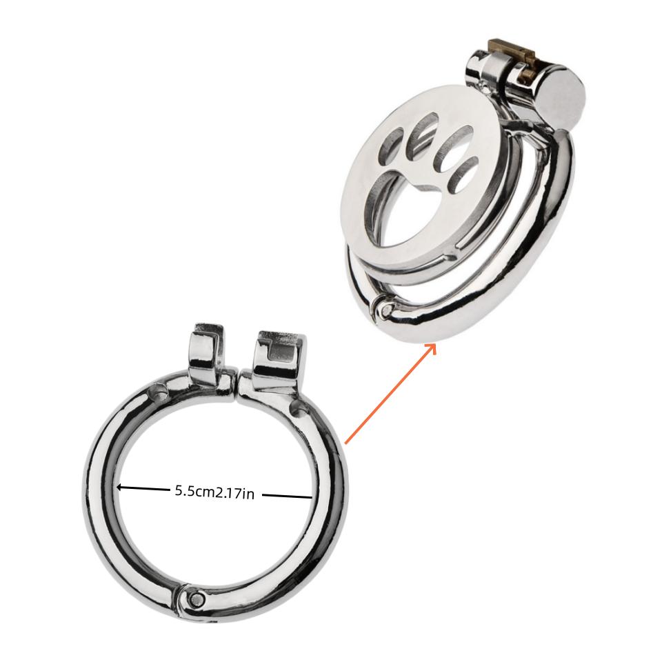 Adjustable Stainless Steel Chastity Cage Metal Safety Lock Male Wearable Intimate Accessory