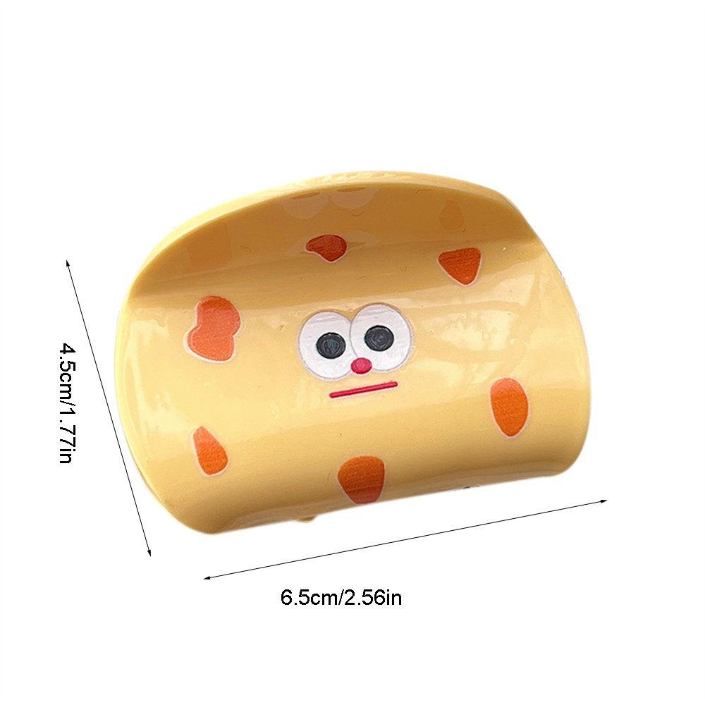 Korean Style Cookie Shark Clip Headwear Acetate Hair Clip Sweet Cookie Hair Claw Wash Face