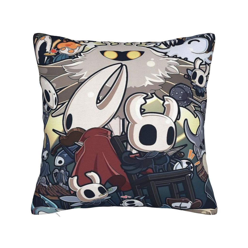 Чехлы на квадратные подушки Hollow Knight Полиэстер Автомобильный Чехол для подушки Экшен-приключение Креативный Декор Чехол для подушки 4545