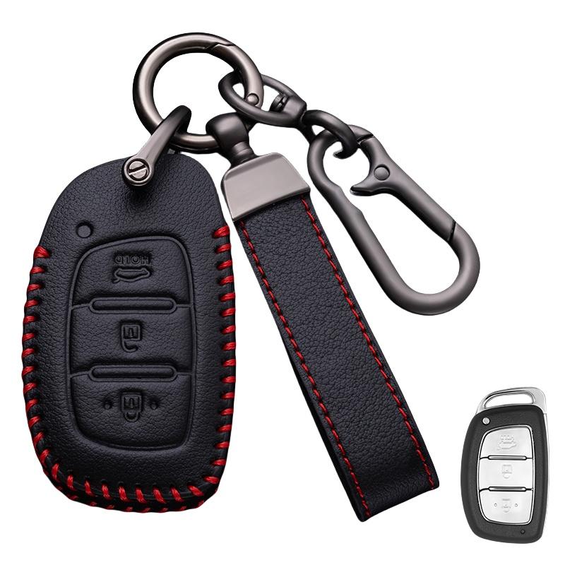 Модный кожаный чехол для смарт-ключа автомобиля для Hyundai Tucson Santa Fe Rena Sonata Elantra Creta Ix35 Ix45 I10 I30 I40 Аксессуары