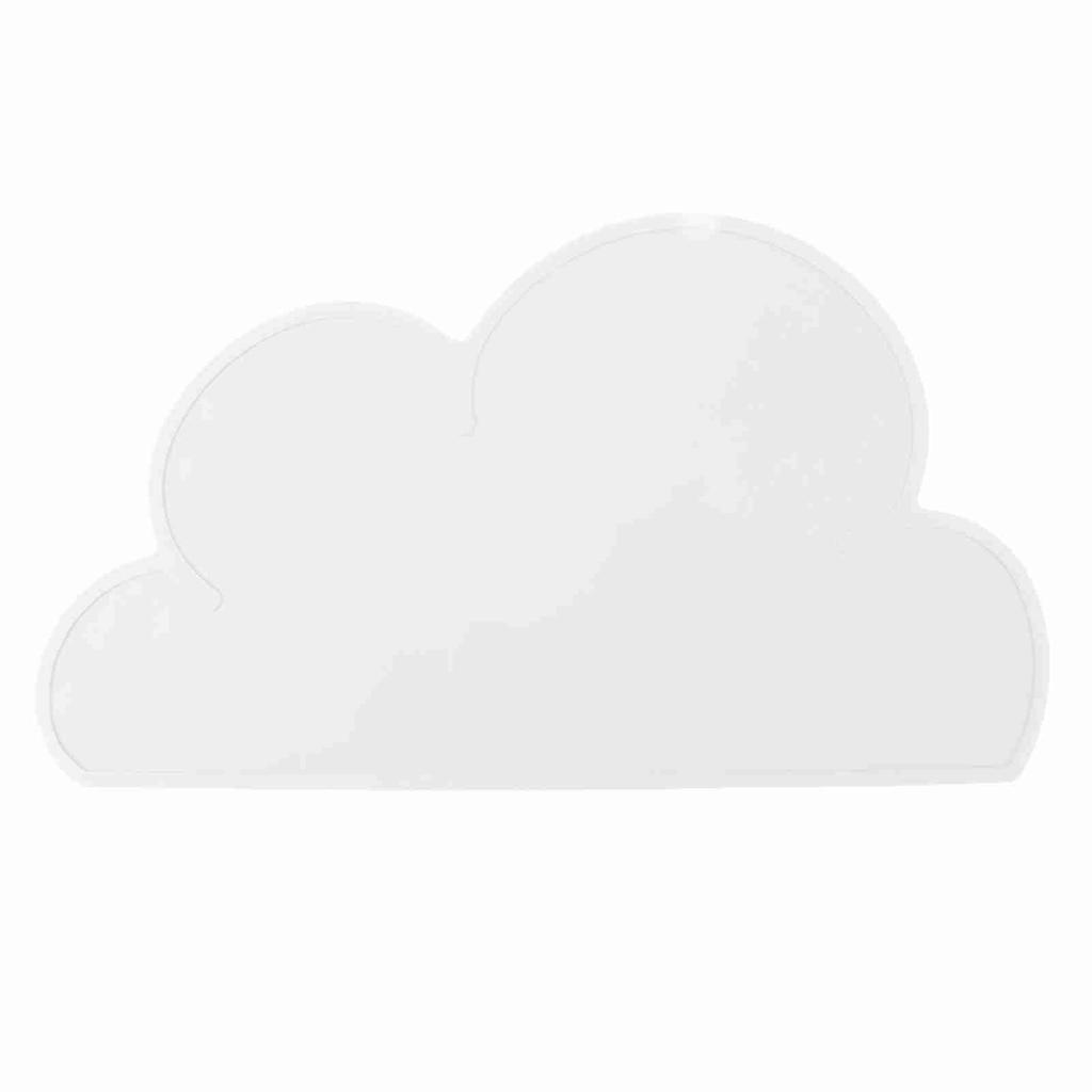 Миска для кормления домашних животных в форме облака, коврик для собак, щенков, силиконовая подставка для еды и воды, синяя