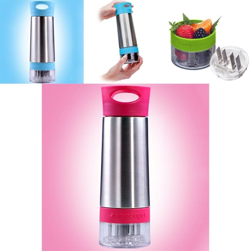 Бутылка для воды с инфузором Aqua Zinger для ароматизированной воды с дизайном из нержавеющей стали для здоровой гидратации
