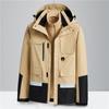 Jacket Autumn and Winter New Style Three-in-one Detachable Velvet Thickened Windproof and Waterproof Jacket Men's Jacket Mountaineering Jacket