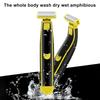 Men Electric Shaver Double-sided Blade Waterproof Rechargeable Mini Travel Razor Portable Hair Beard Trimmer Remover