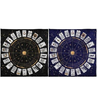 50x50/60x60/75x75см Скатерть-мат для Таро Гадальная Настольная игра Коврик для Карт Оракулов
