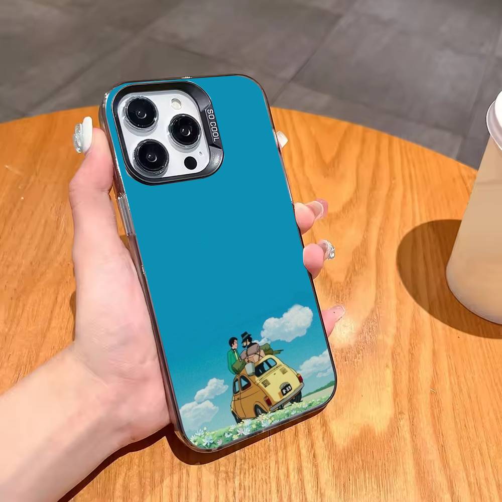 Чехол для телефона L-Lupin the Third для iPhone17,16,15,14,13,12,11,Pro,MAX Белый Матовый Ударопрочный Чехол