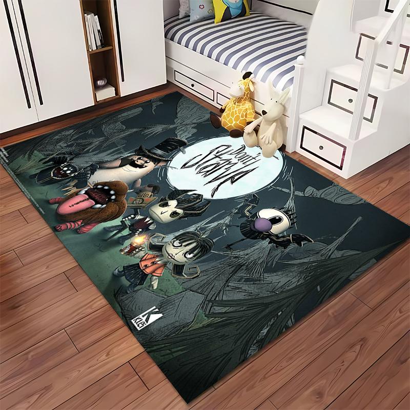"Don't Starve Game Characters Rug" Non-slip rug suitable for living room and bedroom sofas.
