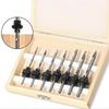7pc HSS Woodworking Drill Bits Set Countersunk Wood Drilling Core Drill Bit Sizes 3mm-6mm Wood Cone Hole Drill