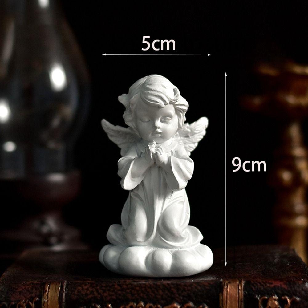 Resin Crafts European Style High Quality Sculpture Flower Fairy Angel Figurine Desktop Ornaments