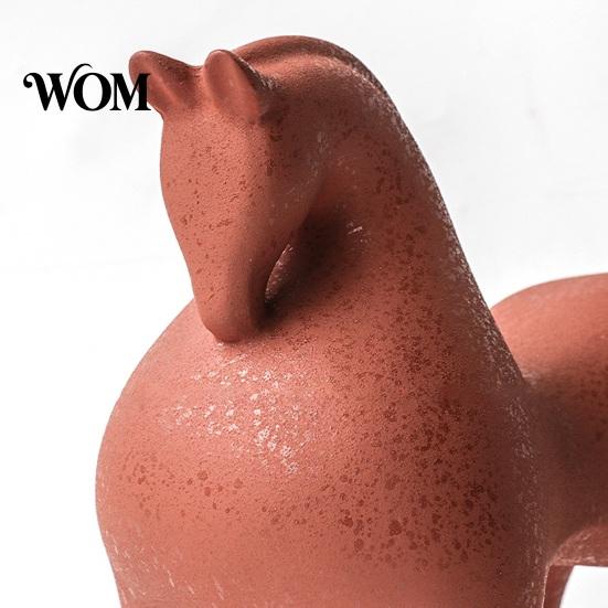 Decorative Horse for Living Room Ceramic Abstract Figurine, Modern Statue Home Office Contemporary Animal Decor Decor, Artistic Sculpture Ornament