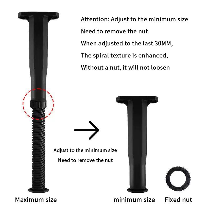 Телескопическая регулируемая опорная балка кровати, усиленная пластиковая ножка для мебели, ножка дивана, нижняя часть кровати, опорный кронштейн