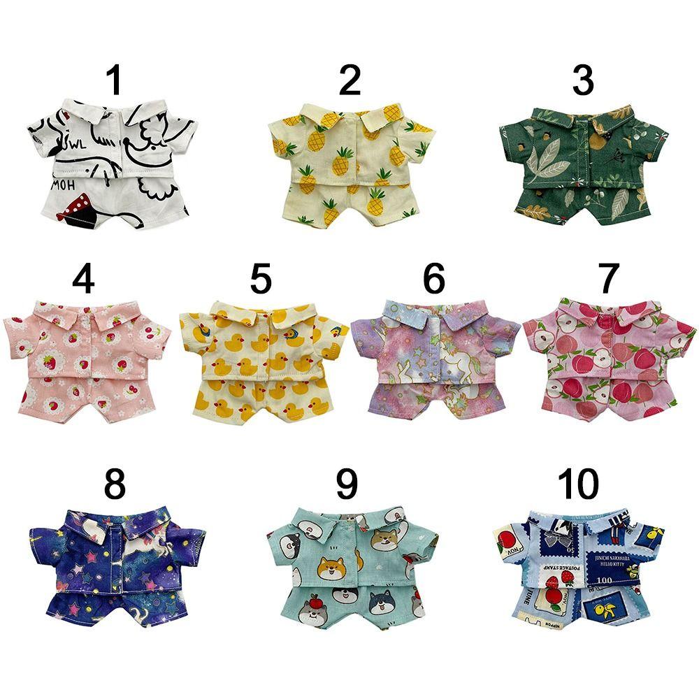 Outfit Cotton Stuffed Mini Clothes Doll Shirt 20cm Doll Clothes Doll Undercoat Firut Sleep Clothes