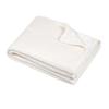 Plaid - Collection Confort - 130x160 Cm - Ecru - 100% Polyester
