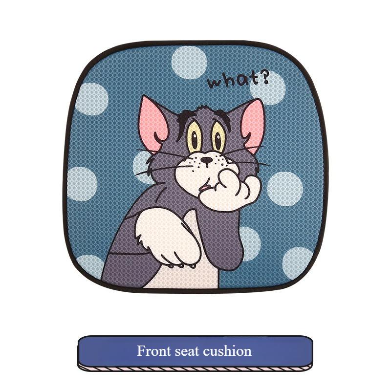 Cute Cartoon Cat And Mouse Four Seasons Universal Seat Cushion for Women's Personalized Couple Car Seat Cover Seat Accessories