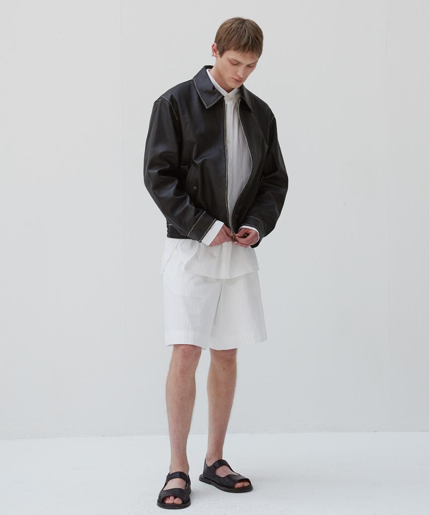 Verdemar Unisex European Lambskin Blouson_Black