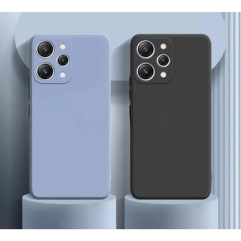 For Xiaomi Redmi 12 Case Silicone Liquid For Redmi 12 Cover Plain Rubber TPU Protector Phone Case Redmi 12 Cover