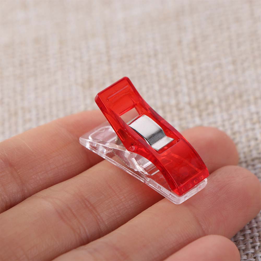 30PCS Assorted Colors Sewing Clips Plastic Crocheting Clips Mini Knitting Clips Crafting Tools