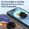 Наушники-клипсы для ушей Беспроводные наушники Bluetooth 5.3 с сенсорным управлением Одинарная гарнитура HiFi стерео спортивные наушники-вкладыши