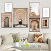 Allah Muslim Islamic Church Door Wall Art Canvas Painting Posters and Prints Nordic Living Room Room Decor Pictures Cuadros