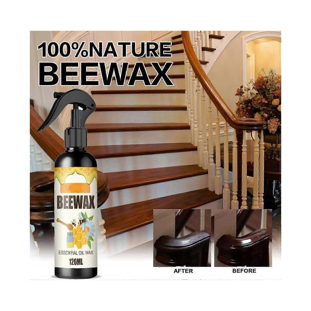 (3pcs) Natural Micro-Molecularized Beeswax Spray, Beeswax Spray Furniture Polish and Cleaner, Crack and Scratch Renovation Care Wax