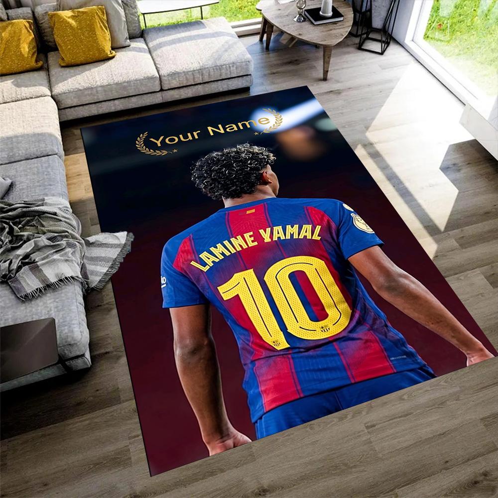 Yamal Customizable Name Carpet Design for Bedrooms Hallway Playrooms Game Room Anti-slip Rug Decorate Offices Birthday/Christmas Gift