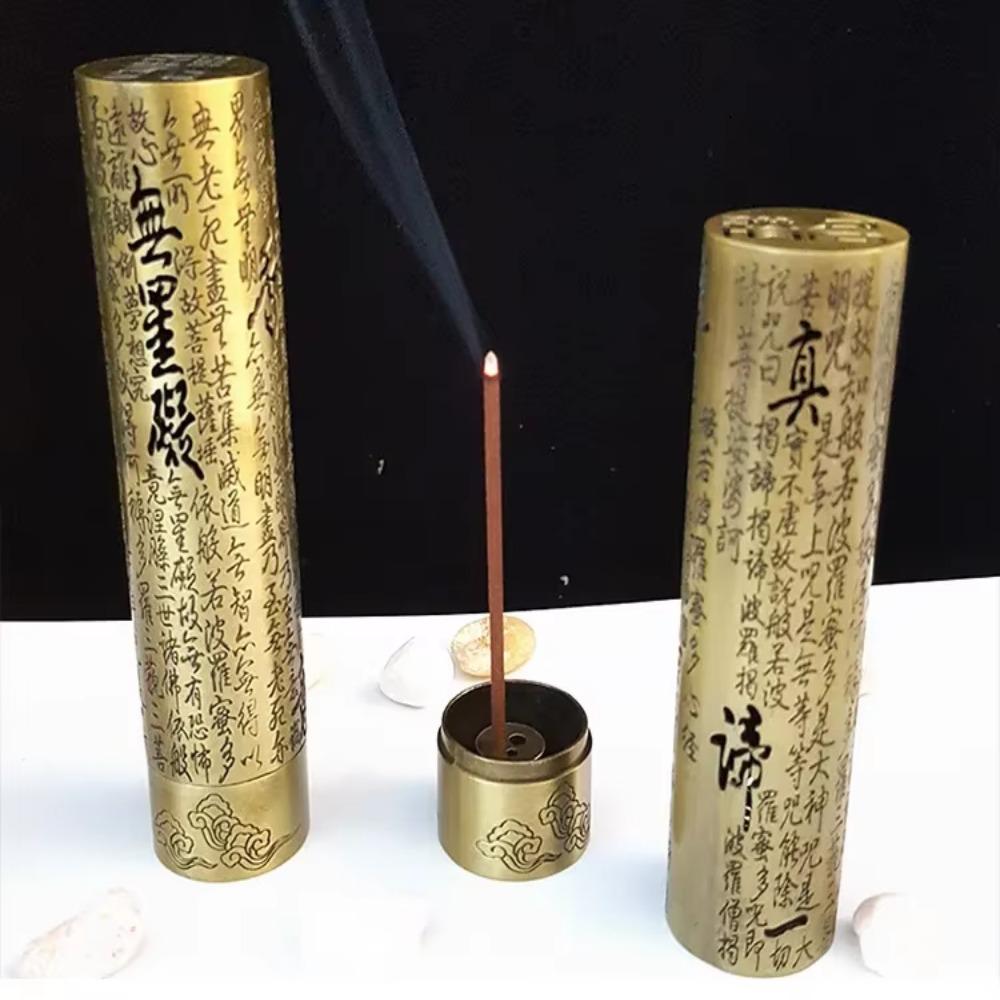 Easy to Use Cylindrical Incense Holder Exquisite Hollow Incense Holder  Office