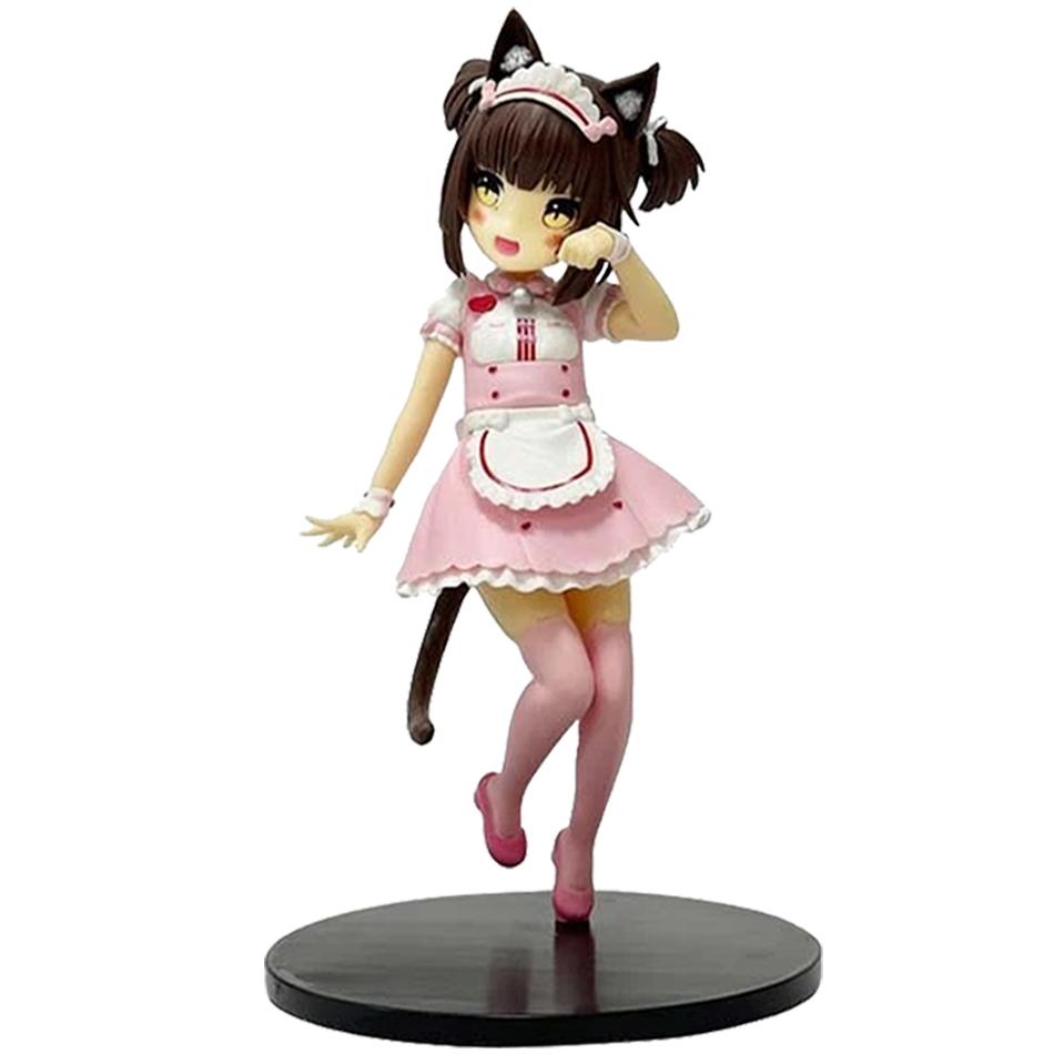 18 см NEKOPARA Аниме Фигурка Кавайная Девочка Шокола Аниме Фигурка Милая Горничная Ваниль Фигурка ПВХ Коллекционная Модель Кукла Игрушки Подарки