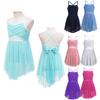 Kids Girls' Criss Cross Spaghetti Straps Ballet Latin Contemporary Dance Glittery Lyrical Dress