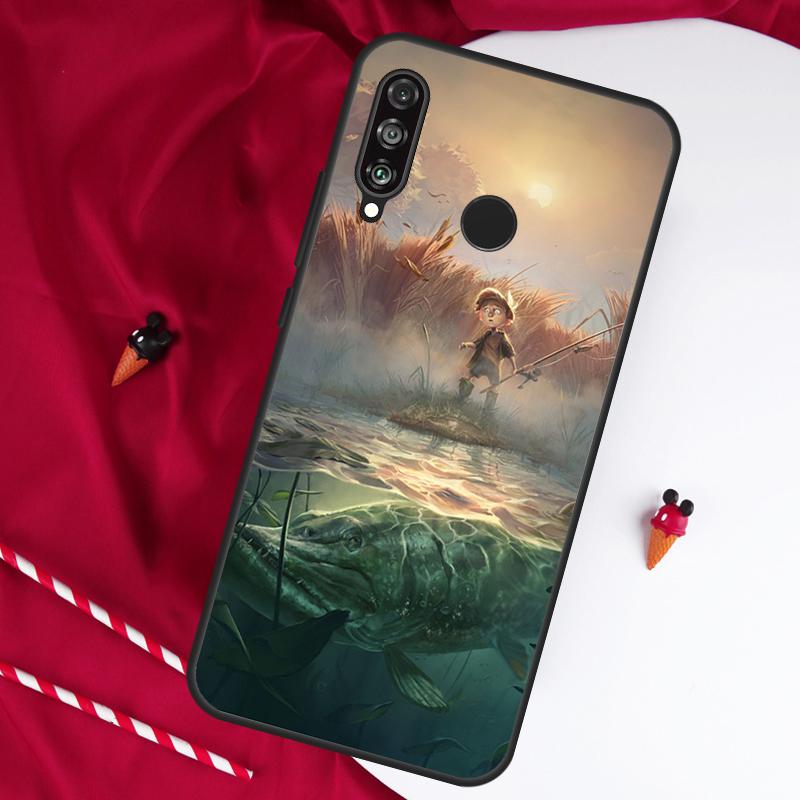 Fish Fishing For Huawei Nova 5T 9 10 SE 7i 8i 11i 12i Y73 Y90 Y70 Y72 Y61 Y91 Y60 P20 P40 P30 Lite Case