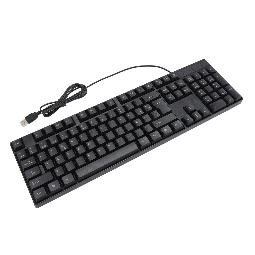 K1800 Minority Language Keyboard 104 Keys 4.2ft Cable Ergonomic Design USB Wired Gaming Keyboard