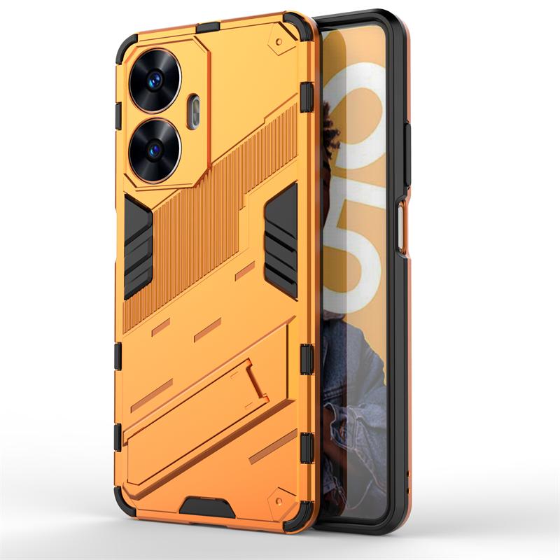 Чехол для Realme C55 Защитный Чехол-держатель для телефона Для Realme C55 Чехол Невидимая подставка TPU Броня Чехол для Realme C55