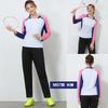 Quick-Dry Breathable Long Sleeve Badminton Set Women Men Winter Sportswear Mesh Top Skort Pants