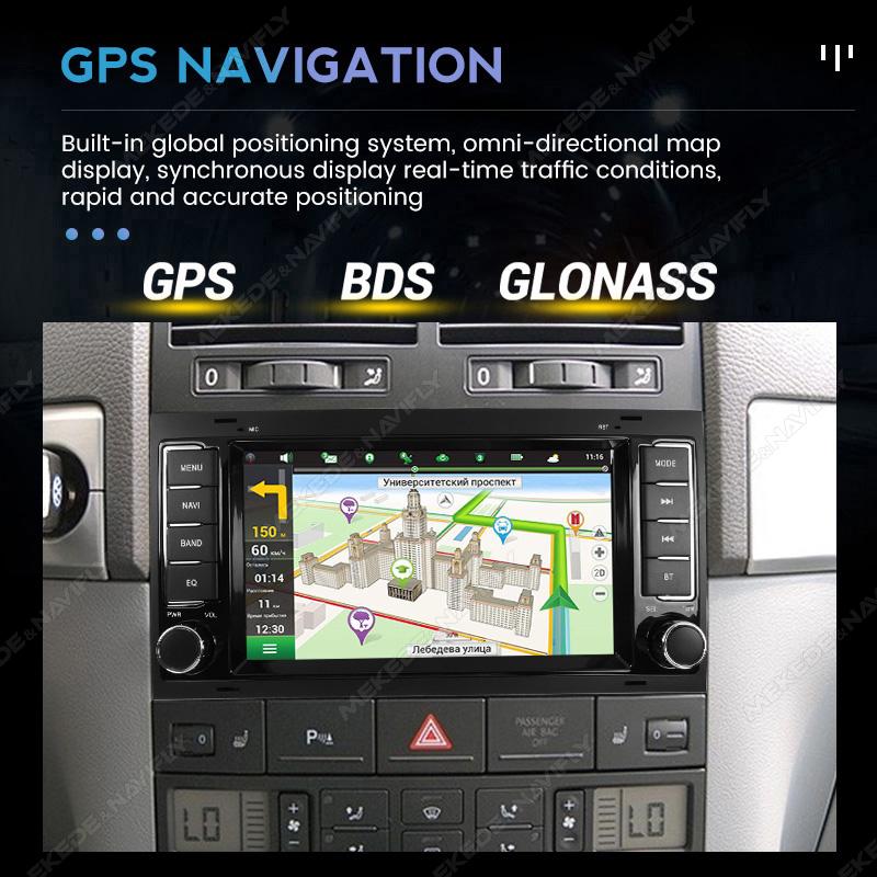 Navifly 7-дюймовый Android Auto Carplay All in one для Volkswagen VW Touareg Multivan T5 Transporte 2004-2011 2 Din Car Radio GPS BT