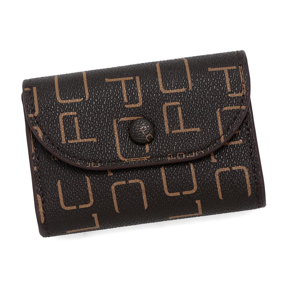 Простой и портативный кошелек для монет: Мягкая текстура личи, большая вместимость для мелочи и карт