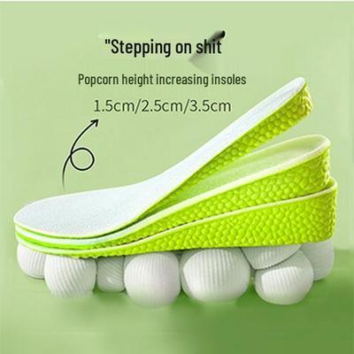 Стельки EVA Boost: Увеличивающие рост, амортизирующие, дышащие вставки для зимних видов спорта для мужчин и женщин с зеленым низом.